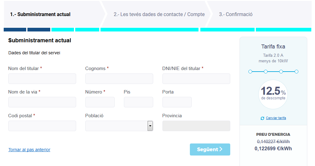 contractar factor energia