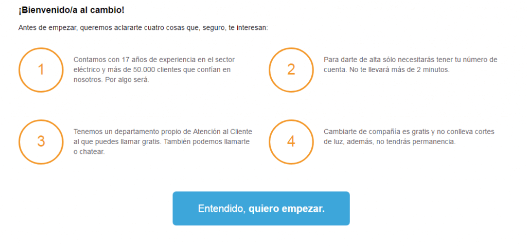 cambiar a Factor Energía