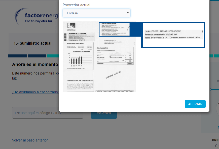 cambio de compañía eléctrica