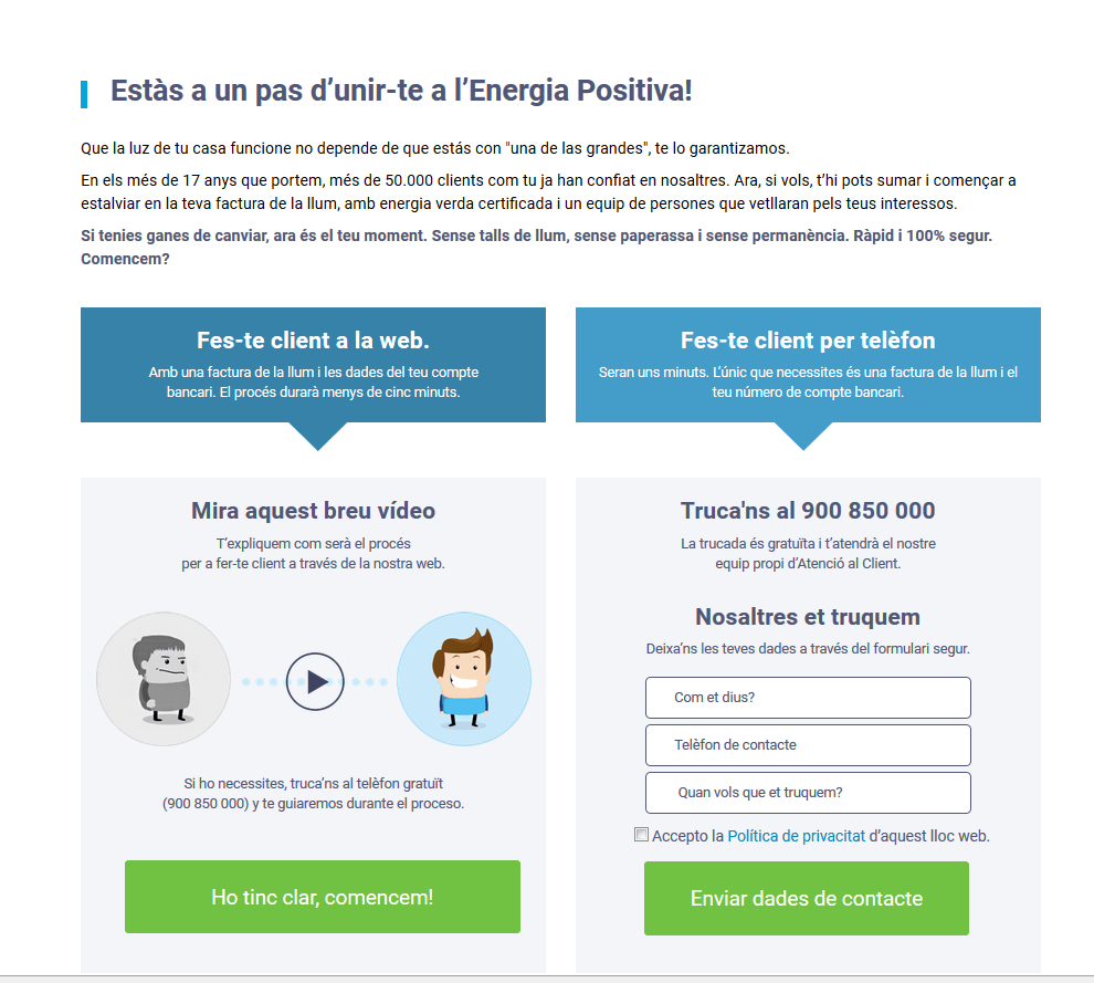 canviar de companyia elèctrica