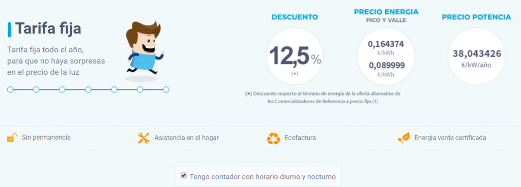 tarifa luz con discriminacion horaria